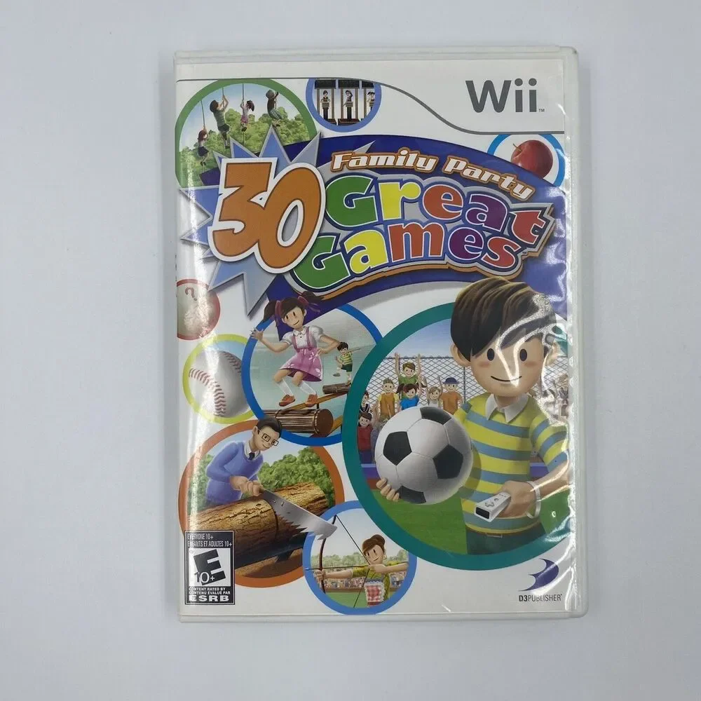 Family Party: 30 Great Games (Nintendo Wii, 2008) TESTED‎ CIB WORKING